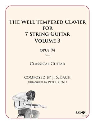 Bach Well Tempered Clavier for 7 string guitar Vol 3