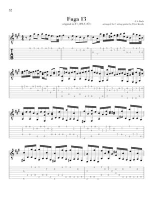 Bach Well Tempered Clavier for 7 string guitar Vol 3