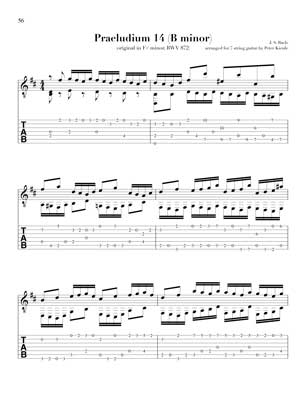 Bach Well Tempered Clavier for 7 string guitar Vol 3