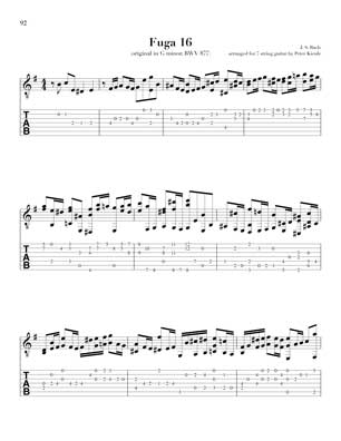 Bach Well Tempered Clavier for 7 string guitar Vol 3