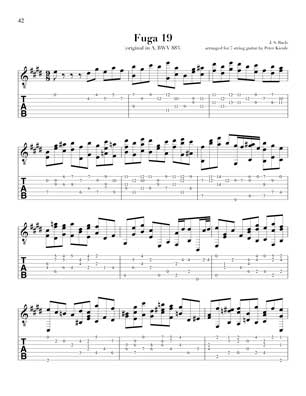 Bach Well Tempered Clavier for 7 string guitar Vol 4