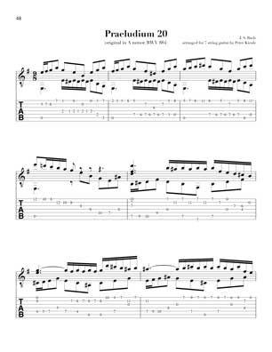 Bach Well Tempered Clavier for 7 string guitar Vol 4