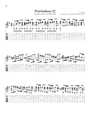 Bach Well Tempered Clavier for 7 string guitar Vol 4