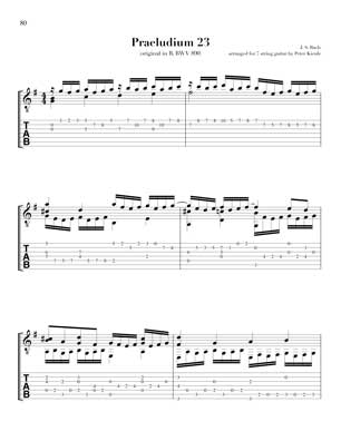 Bach Well Tempered Clavier for 7 string guitar Vol 4