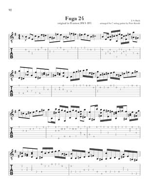 Bach Well Tempered Clavier for 7 string guitar Vol 4